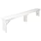 Flash Furniture HERCULES Series 8' x 12" Antique Rustic Solid White Pine Folding Farm Bench with 3 Legs XA-B-96X12-L-WH-GG - alternate 9